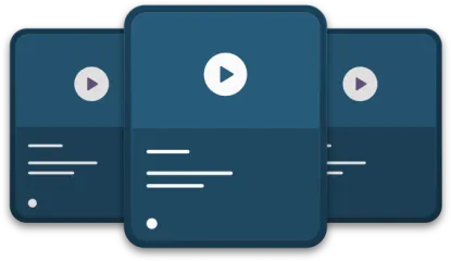 Icon of three overlapping class cards.